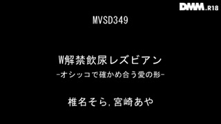 W解禁飲尿レズビアン 椎名そら 宮崎あや ～オシッコで確かめ合う愛の形～_ 5
